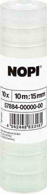 NOPI Klebeband/57884-00000-00, transparent, Durchmesser: 26 mm, 10mx15mm, Inh.10