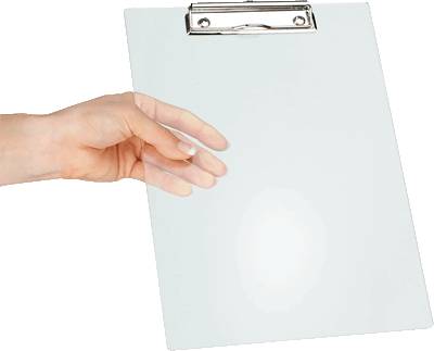 MAUL 2375205 Klemmbrett aus Acryl DIN A4 glasklar