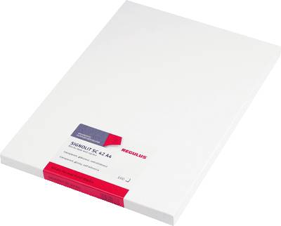 REGULUS SC42A4 Signolit Selbstklebefolien DIN A4 glasklar glänzend 100 Stück