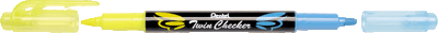 Pentel Textmarker Twin Checker/SLW8-GS gelb/blau