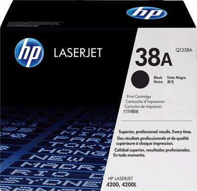 hp Lasertoner Q1338A Nr.38A schwarz