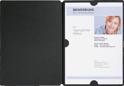 PAGNA Bewerbungsmappe 44137-04 schwarz