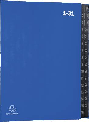 EXACOMPTA Pultordner 1-31 57042E blau