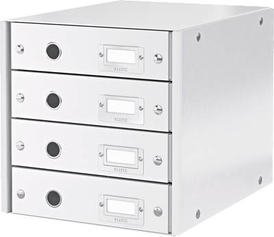LEITZ Schubladenset Click & Store, 6049-00-01, weiß, 251x59x330mm, 1.500g/qm