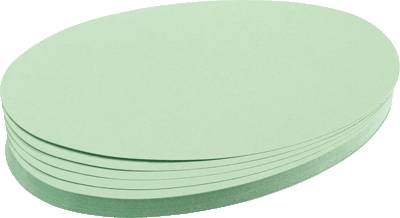 FRANKEN Moderationskarten Ovale UMZ 1119 19 hellgrün 500 Stück