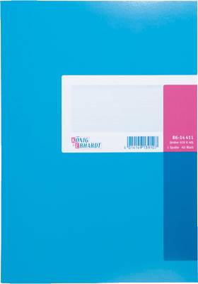 K+E Spaltenbuch 8614411-610K40, blau, 1 Spalte, DINA4, 40Blatt