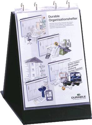 DURABLE Sichthüllen für Tisch-Flipchart/8566-19 A4 quer Inh. 10 Stück