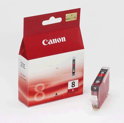 Canon Tintenpatrone 0626B001 CLI8R 450 Seiten 13ml rot
