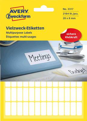 AVERY Zweckform Vielzweck-Etiketten/3317 Inhalt 2184 Stück