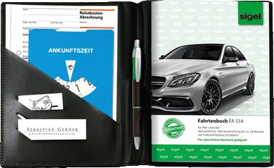 sigel Einband für Formularbücher/EF510, schwarz, matt, für A5