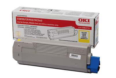OKI Lasertoner/43865721 gelb