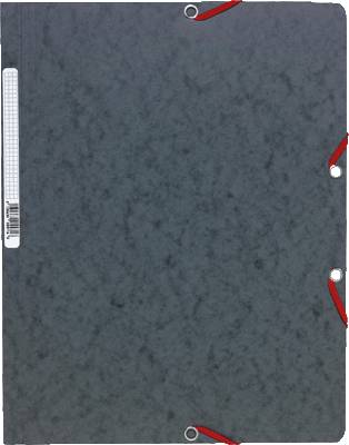 EXACOMPTA Eckspannmappe A4 ohne Klappe/5571E, grau