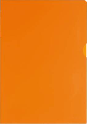 ELBA Sichthülle A4 /76442OG, orange, PVC Hartfolie, für A4, 150my, Inh. 25