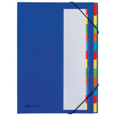PAGNA Ordnungsmappe Deskorganizer 44133-02 DIN A4 12Fächer blau