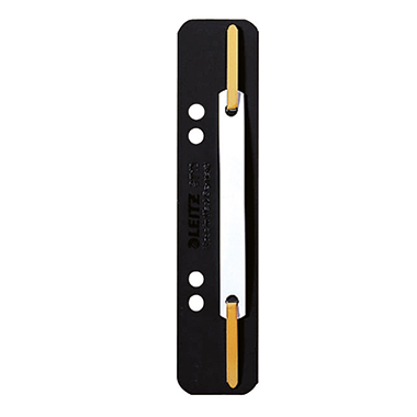 Leitz Heftstreifen kurz 37100095 35x158mm Kunststoffdeckleiste PP 25 Stück schwarz