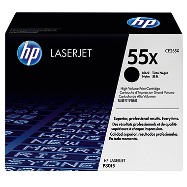 HP Toner CE255X 55X 12.500 Seiten schwarz