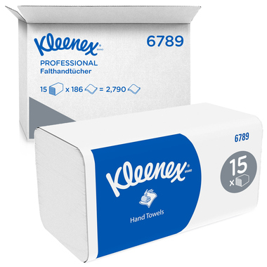Kleenex Papierhandtücher Ultra 6789 Interfold 2-lagig 21x21,5cm 15x186Bl.