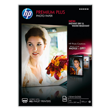 HP Fotopapier Premium Plus CR673A DIN A4 297g weiß 20 Blatt
