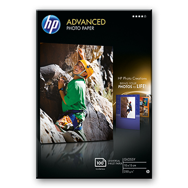 HP Fotopapier Advanced Q8692A 10x15cm 250g 100 Blatt