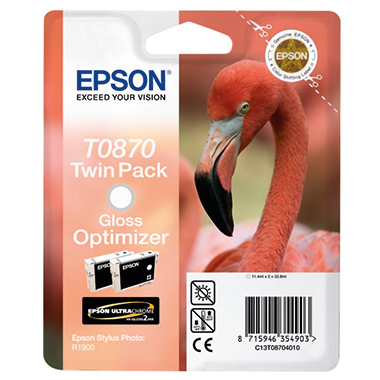 Epson Tintenpatrone C13T08704010 T0870 Gloss Optimizer 2 Stück