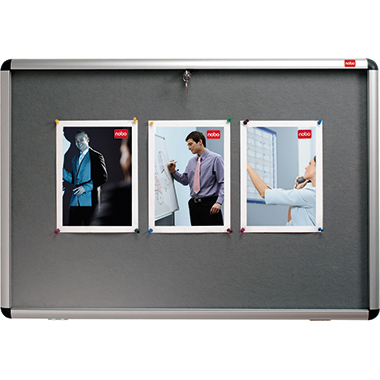 Nobo Schaukasten 31333500 96,5x66,5x2cm DIN A1 grau