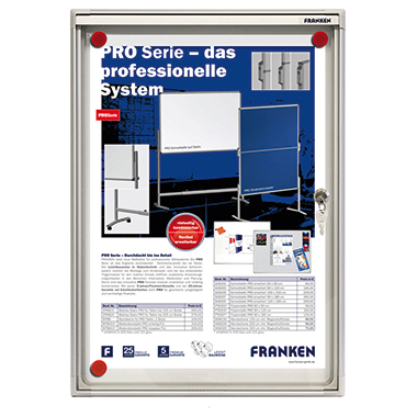 Franken Schaukasten X-tra! Line FSA1 für 1x DIN A4 Aluminium