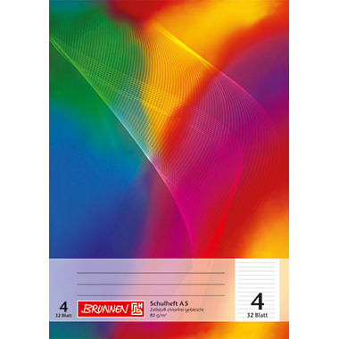 BRUNNEN Schulheft 104530402 DIN A5 32Blatt liniert