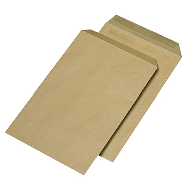 MAILmedia Versandtaschen Standard/382057, braun, DIN C4, oF, 90g/qm, Inh. 250