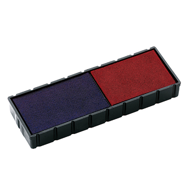 Colop Ersatzkissen E/12/2 107147 blau/rot 2 Stück