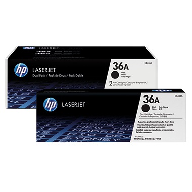 HP Toner CB436AD 36A 2.000Seiten schwarz 2 Stück