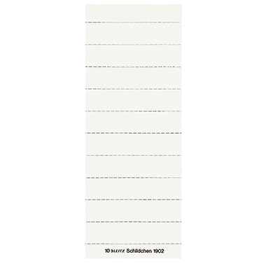 Leitz Beschriftungsschild 19020001 blanko 3zeilig weiß 100 Stück