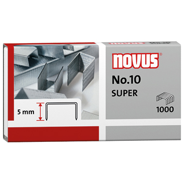 NOVUS Heftklammer No.10 040-0003 verzinkt 1.000 Stück