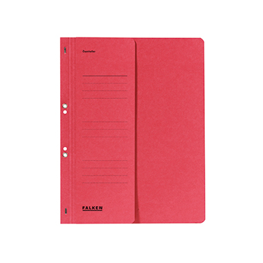 Falken Ösenhefter 80003817 DIN A4 kaufm. Heftung 250g Karton rot