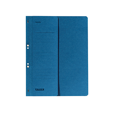 Falken Ösenhefter 80003809 DIN A4 kaufm. Heftung 250g Karton blau