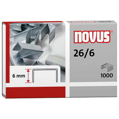NOVUS Heftklammer 040-0160 26/6 verzinkt 5.000 Stück