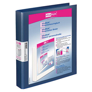 Veloflex Präsentationsringbuch VELODUR 4143150 A4 4-Rg 25mm blau