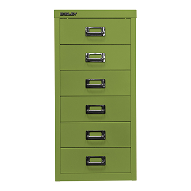 Bisley Schubladenschrank L296604 6Schubfächer grün