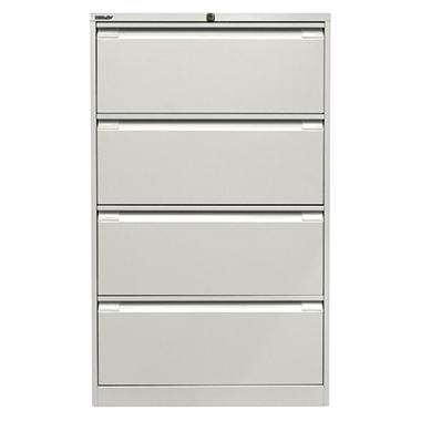 Bisley Hängeregistraturschrank DF4696 4Schubfächer verkehrsweiß
