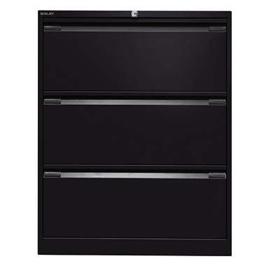 Bisley Hängeregistraturschrank DF3633 3Schubfächer schwarz