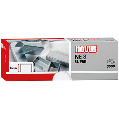 NOVUS Heftklammer NE 8 Super 042-0002 verzinkt 5.000 Stück