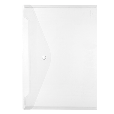 Herlitz Dokumententasche 10657930 DIN A4 Druckknopf PP glasklar