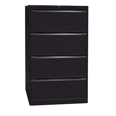 Bisley Hängeregistraturschrank DF4633 4Schubfächer schwarz