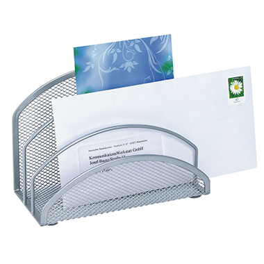 WEDO Briefständer Office 65354 18,5x8,5x12,5cm Drahtmetall silber