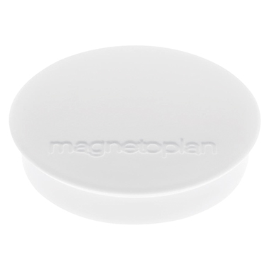 magnetoplan Magnet Discofix Standard 1664200 weiß 10 Stück
