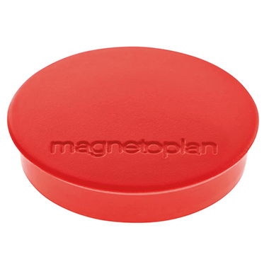 magnetoplan Magnet Discofix Standard 1664206 rot 10 Stück