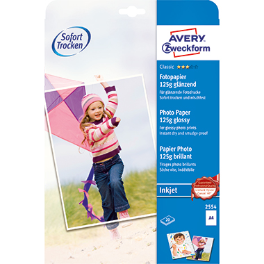 ZWF Inkjet Photo Papier Classic 2554 glänzend A4 125g 20Bl.
