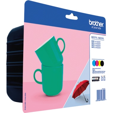 Brother Tintenpatrone LC227XLVALBP bk/c/m/y 4St