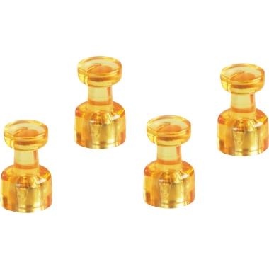 magnetoplan Magnet Memohalter 1666144 gelb 4 Stück