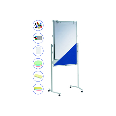 MAUL Moderationstafel MAULpro 6381182 75x120cm blau/weiß +Zubehör