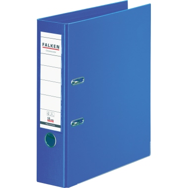 FALKEN Ordner Chromocolor blau/11285467, blau, Rücken 80mm, für A4